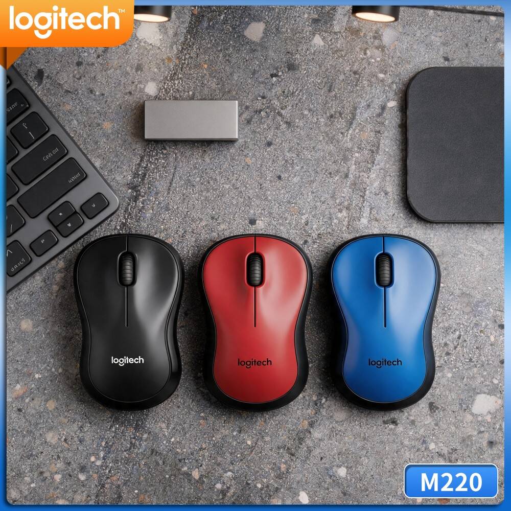Laptop Electronics Accessories - Mouse Nirkabel Logitech M220 Operasi Senyap