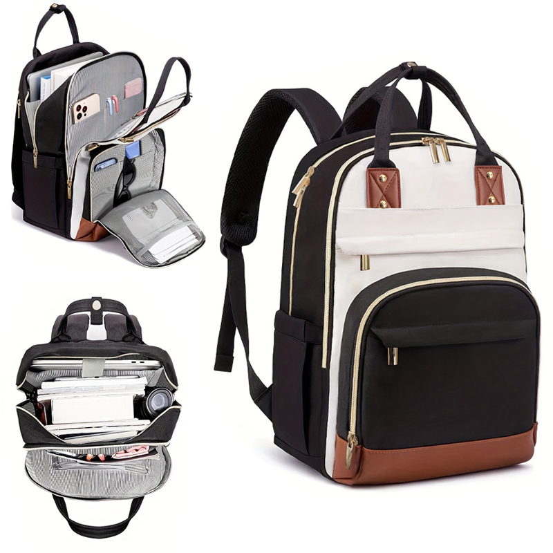 Laptop Accessories Box - Tas ransel wanita multi-warna dengan tali