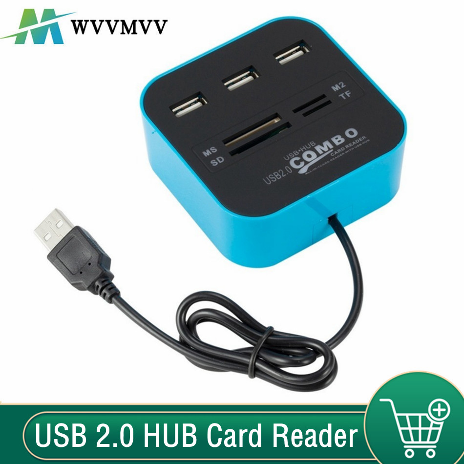 Laptop Accessories All In One - WvvMvv Kombo Hub 2.0 USB 3