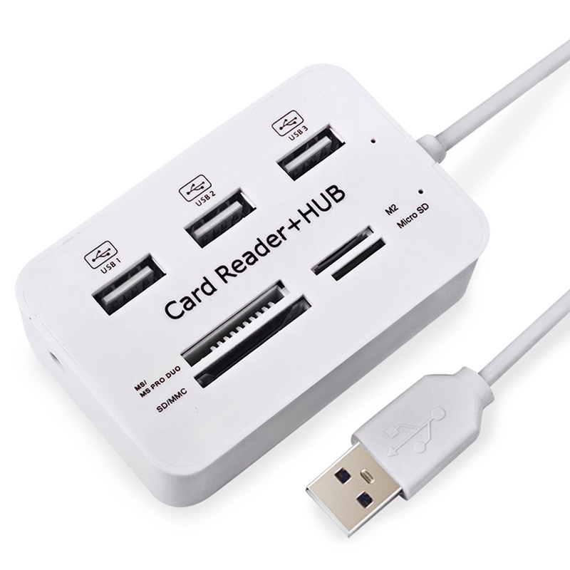 Laptop Accessories All In One - USB Hub 2.0 3 port Slot