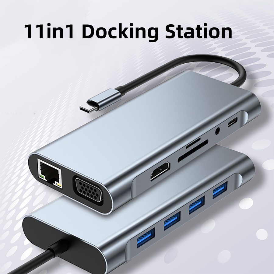 Laptop Accessories Hub - Hub USB C 11-in-1 Thunderbolt 3