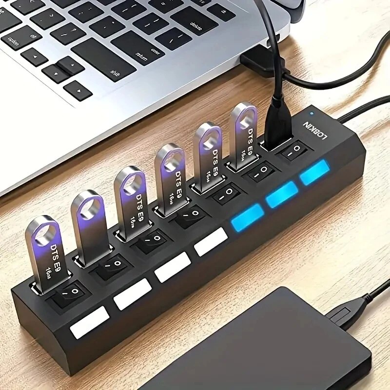 HUB 4/7 kecepatan tinggi 2.0 p - Laptop Accessories Hub ulasan dan harga