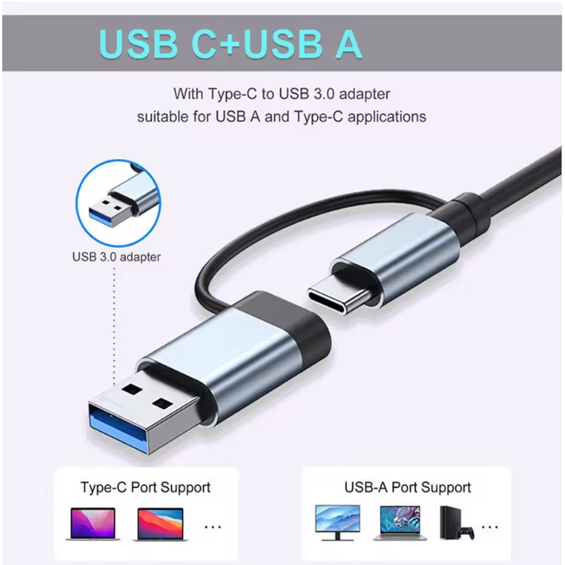 Hub USB A C 5/7/8 Port 3.0 2.0 - Laptop Accessories Hub ulasan dan harga