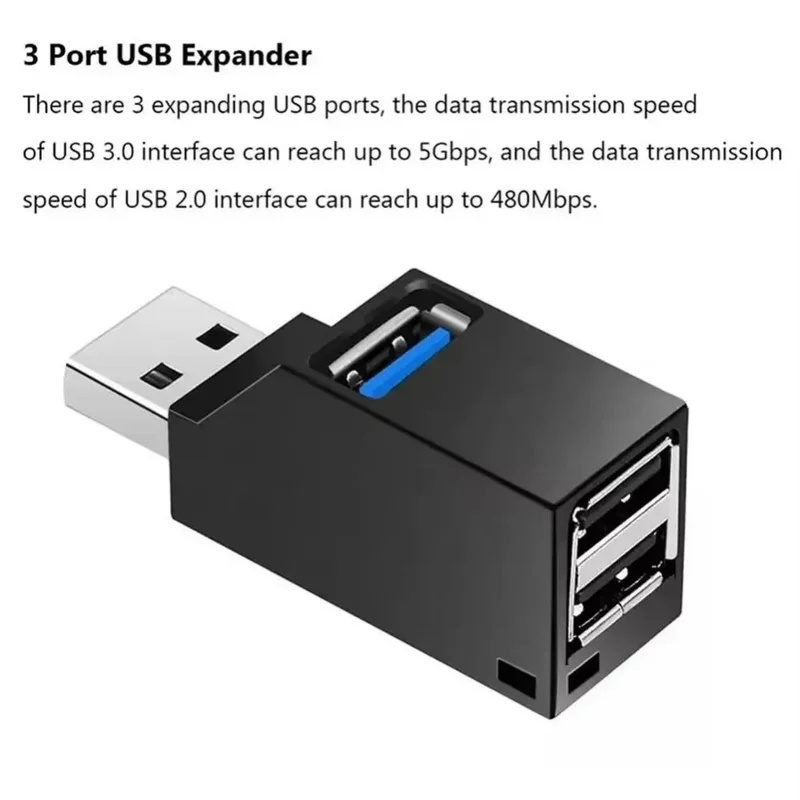 USB 3.0 2.0 Hub Splitter 3 Por - Laptop Accessories Hub ulasan dan harga