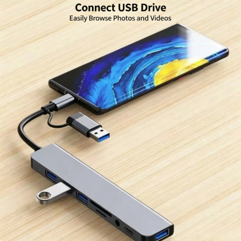 Hub Dock Pembaca Kartu Noteboo - Laptop Accessories Hub ulasan dan harga