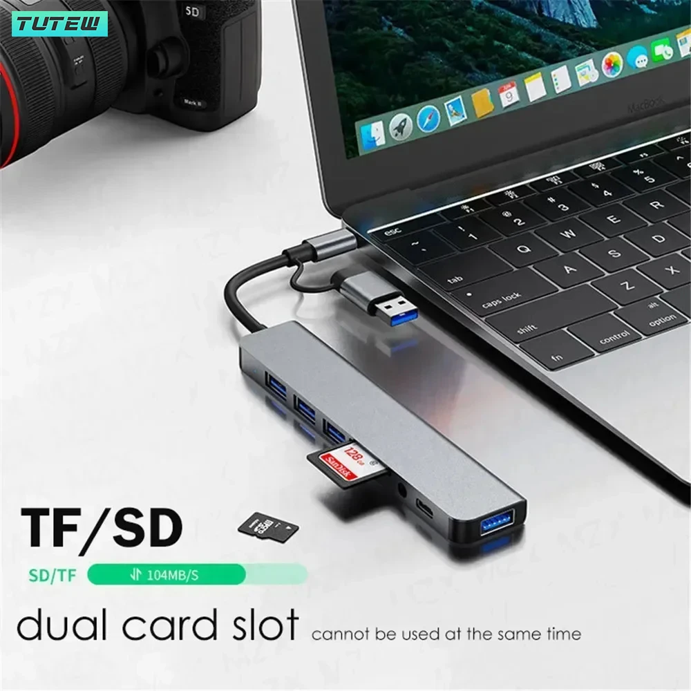 Hub USB C 8 in 1, Splitter USB - Laptop Accessories Hub ulasan dan harga