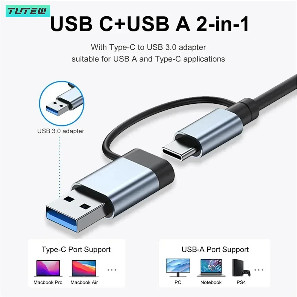 Hub USB C 8 in 1, Splitter USB - Laptop Accessories Hub ulasan dan harga