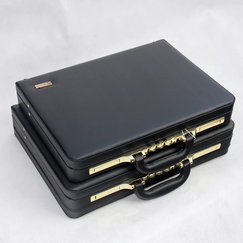 Luxury PU Kulit Rolling Luggag - Laptop Accessories Travel Case ulasan dan harga
