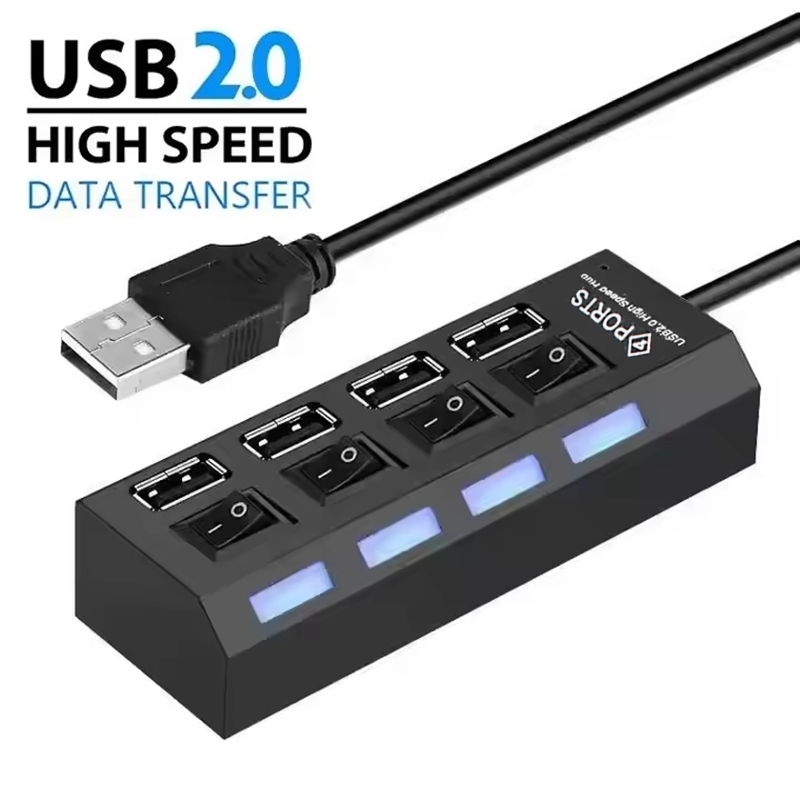 Splitter Ekstensi Hub USB 2.0  - Laptop Accessories Hub ulasan dan harga