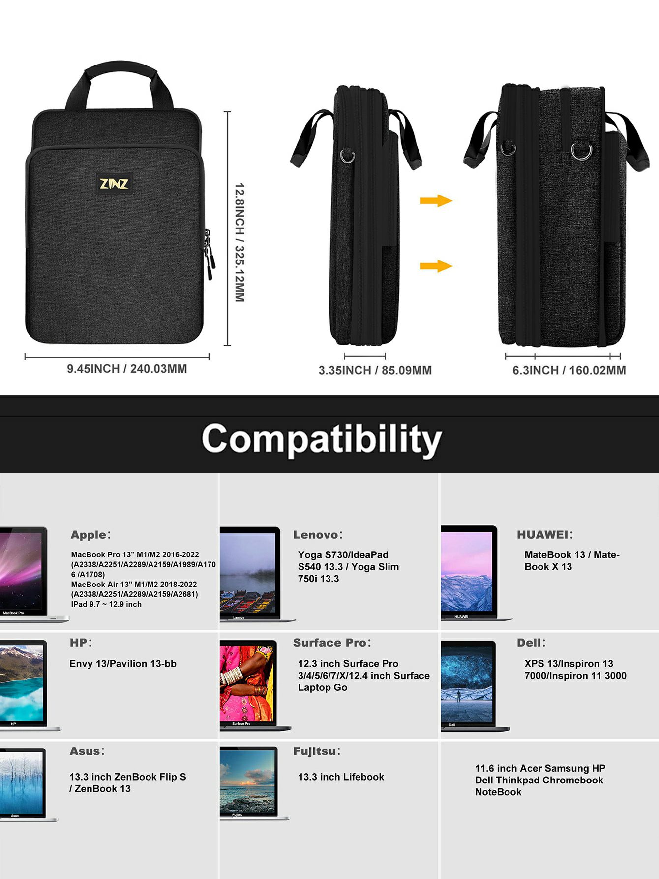 Tas bahu Laptop 12.9-13 inci d - Laptop Accessories Box ulasan dan harga