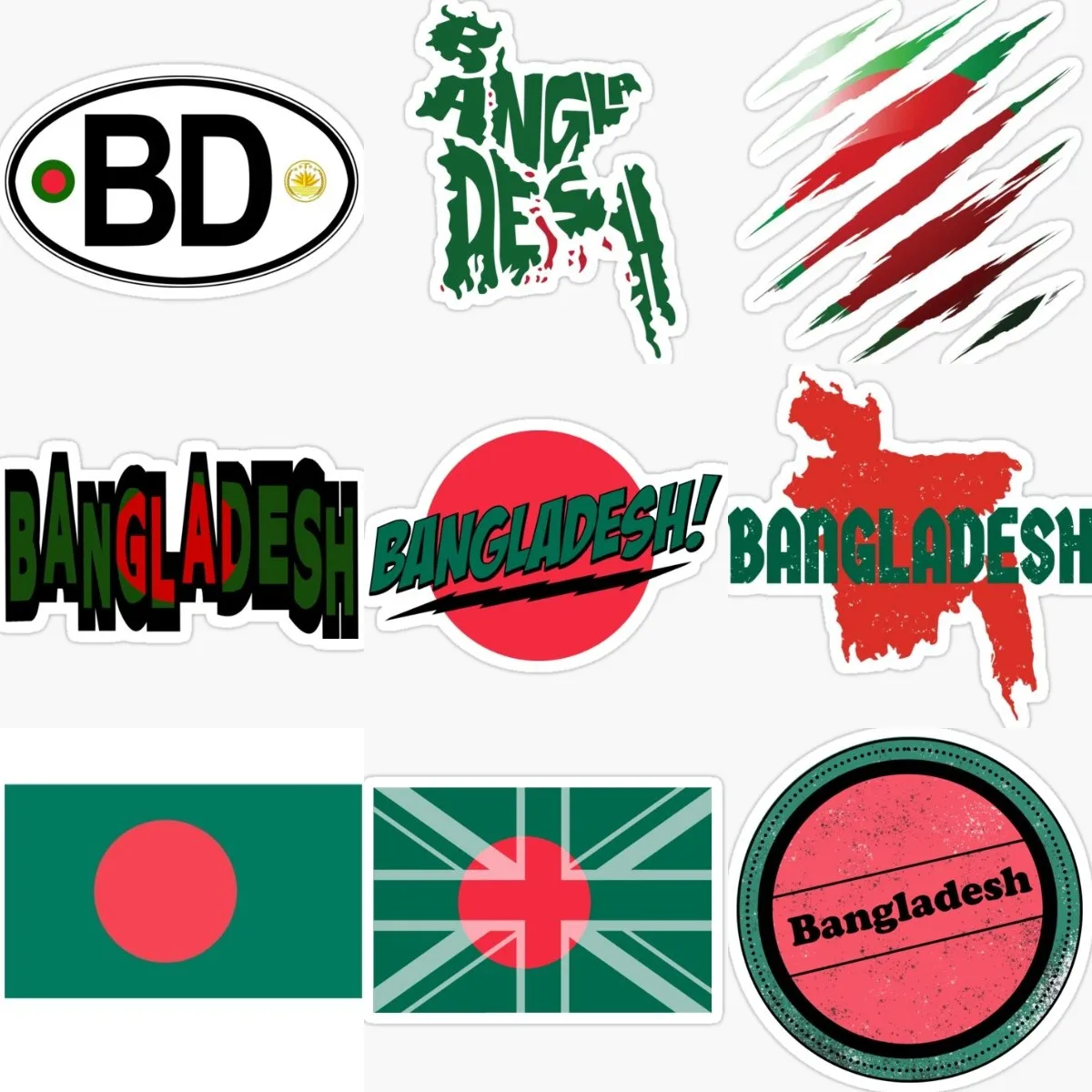 Stiker Kreatif Peta Bendera Ba - Laptop Accessories Bd ulasan dan harga