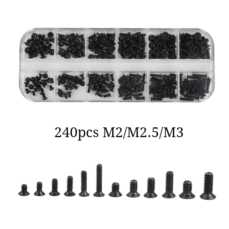 240 Buah M2 M2.5 M3 Set Sekrup - Laptop Electronics Accessories ulasan dan harga