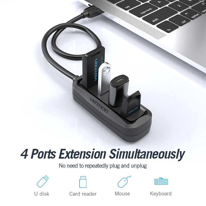 Vention USB 2.0 HUB 4 Port, de - Laptop Electronics Accessories ulasan dan harga