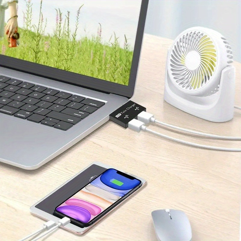 Hub Pemisah USB Mini 2.0 1In2  - Laptop Accessories Hub ulasan dan harga