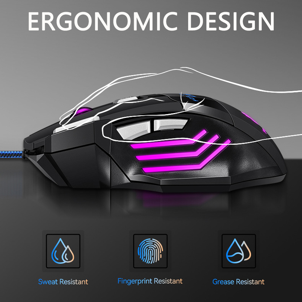 KEBIDUMEI Mouse Gaming Berkabe - Laptop Electronics Accessories ulasan dan harga