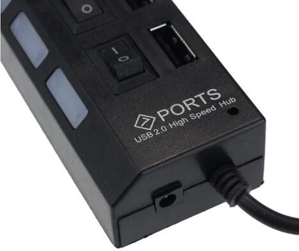 Pemisah Hub USB 2.0 7 Port unt - Laptop Accessories Hub ulasan dan harga